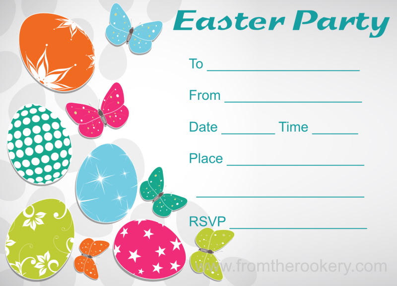 Free Printable Easter Invitation Templates Printable Templates