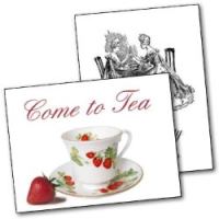 Free Printable Tea Party invitations - mixed designs