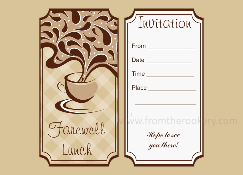 Free Printable Farewell Party Invitations 4