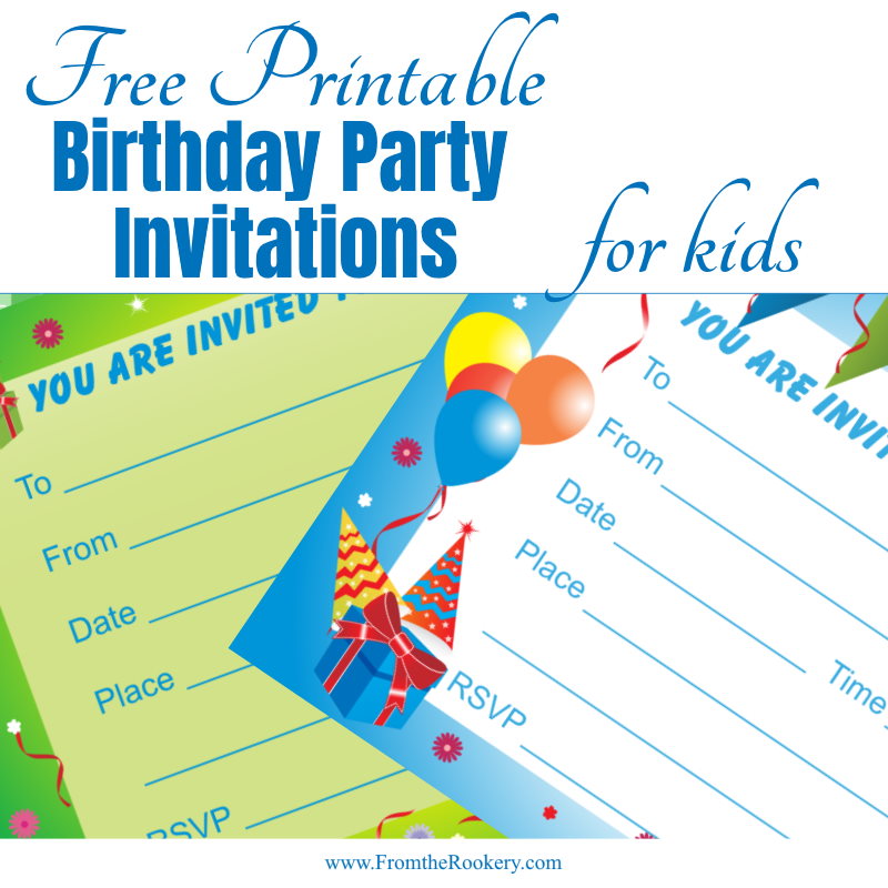boys birthday party invitation templates