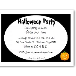 Customized Halloween Invitation