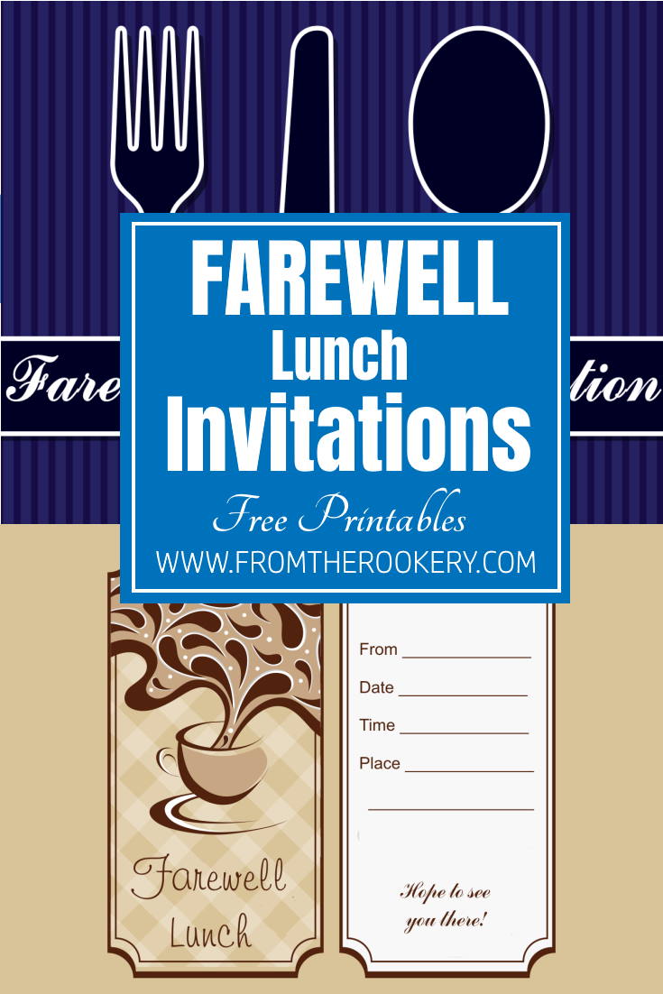 Farewell Lunch Invitation