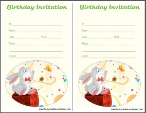 Free Birthday Party Invites