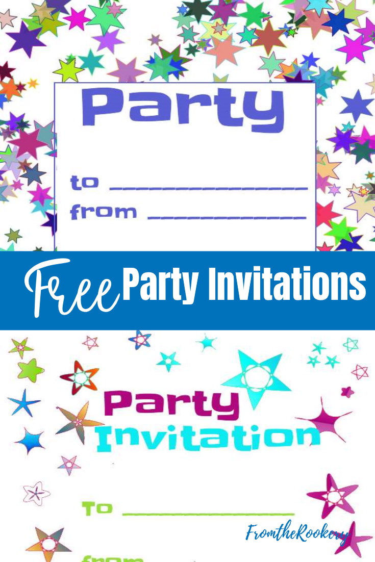 Free Party Invitations - Printable Invitation Templates