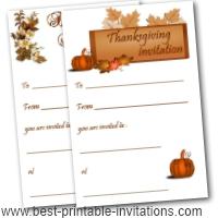 Printable Thanksgiving Invitations - Free Printable Invite Card