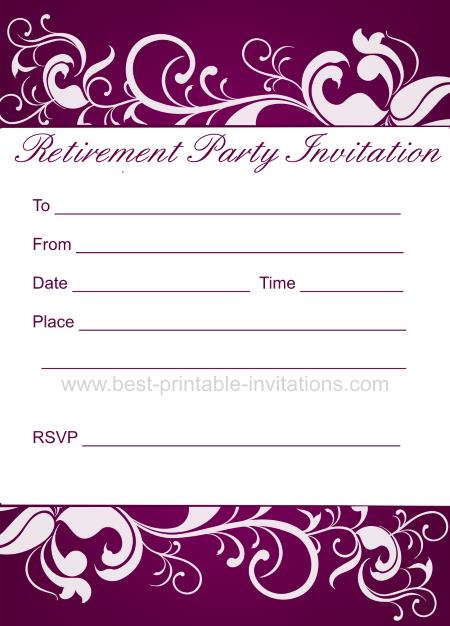 Retirement Party Invitation