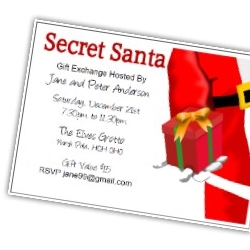 Free Printable Secret Santa Invitations