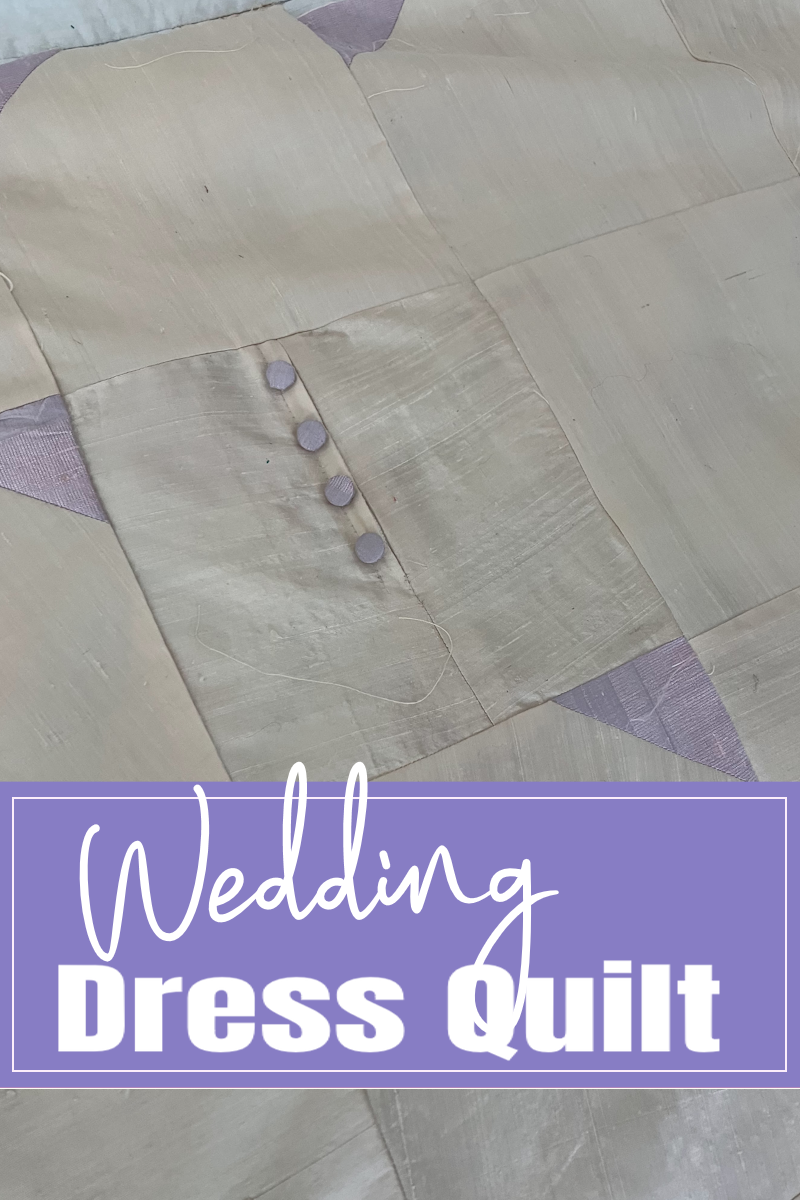 wedding dress quilt