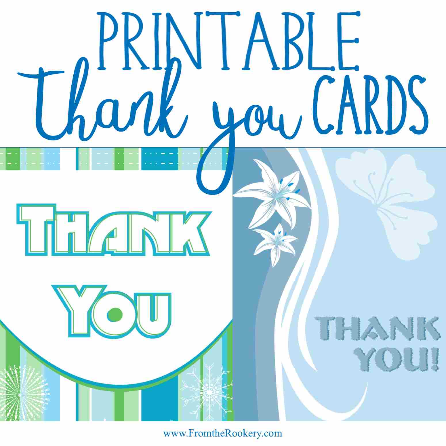 7 free printable thank you cards with lots of style thank you