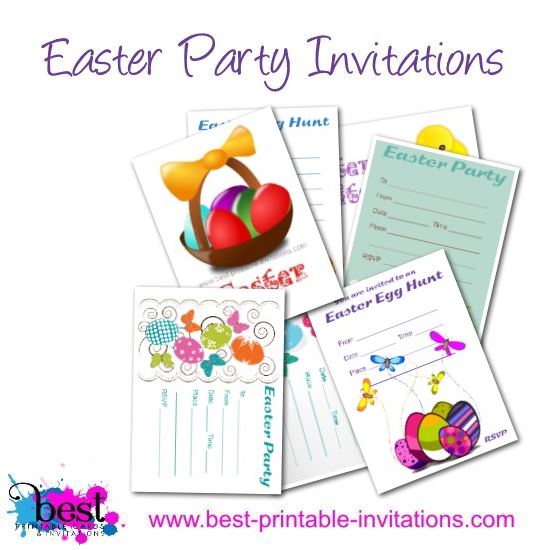 Printable Easter Invitations