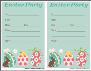 Easter Party Invitations