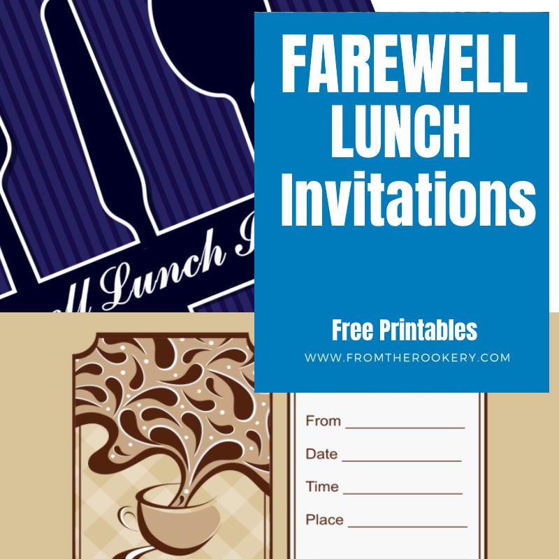 Farewell Lunch Invitation 