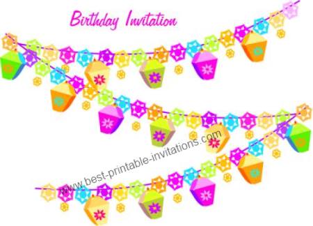 Free birthday party invitations - Printable invites