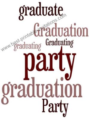 Free Printable Graduation Party Invitations - free downloadable invite