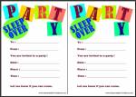 Sleepover Party Invitations Thumbnail