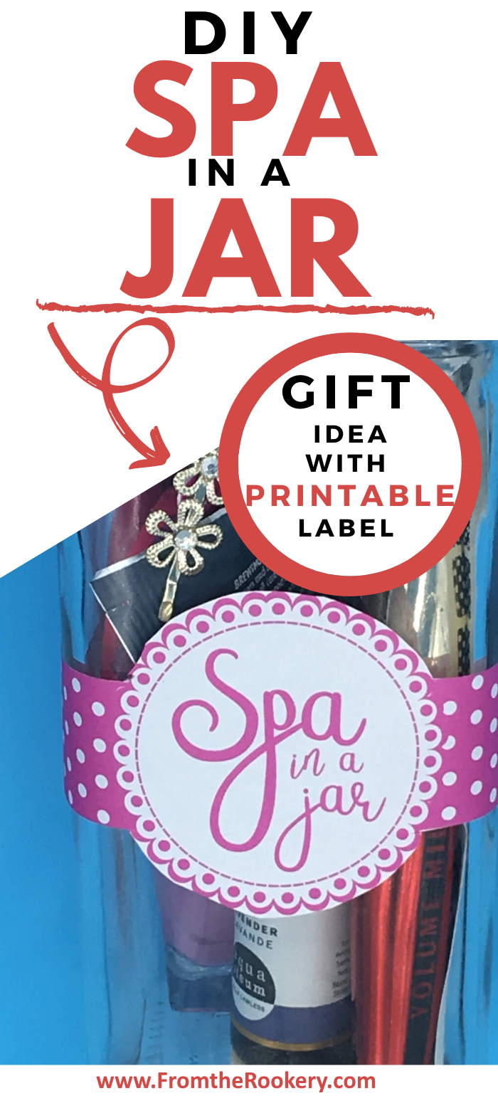 Spa in a Jar Diy gift